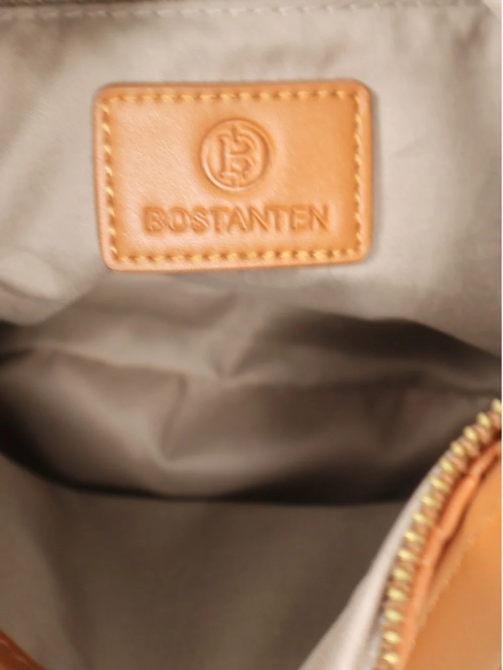 Bostanten Tan Leather Crossbody Shoulder Bag Neutral Everyday Purse